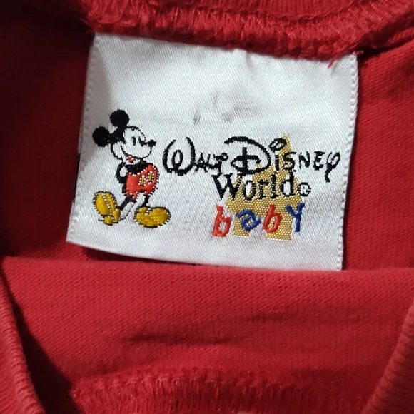 Vintage Walt Disney World Red Minnie Mouse T-Shirt 24m - Picture 3 of 4